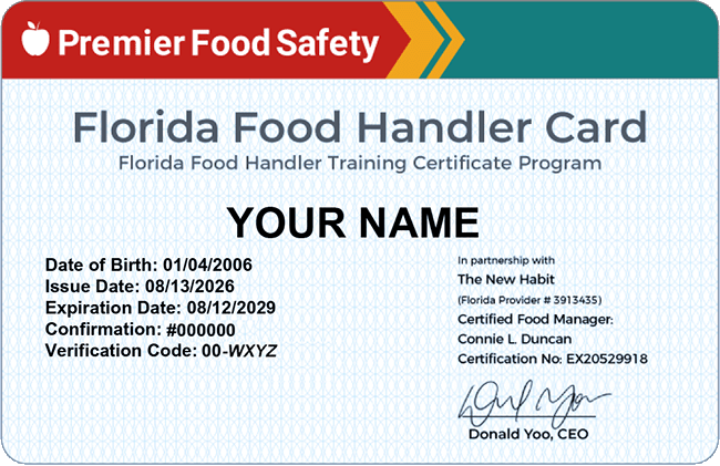 FL Food Handler Card